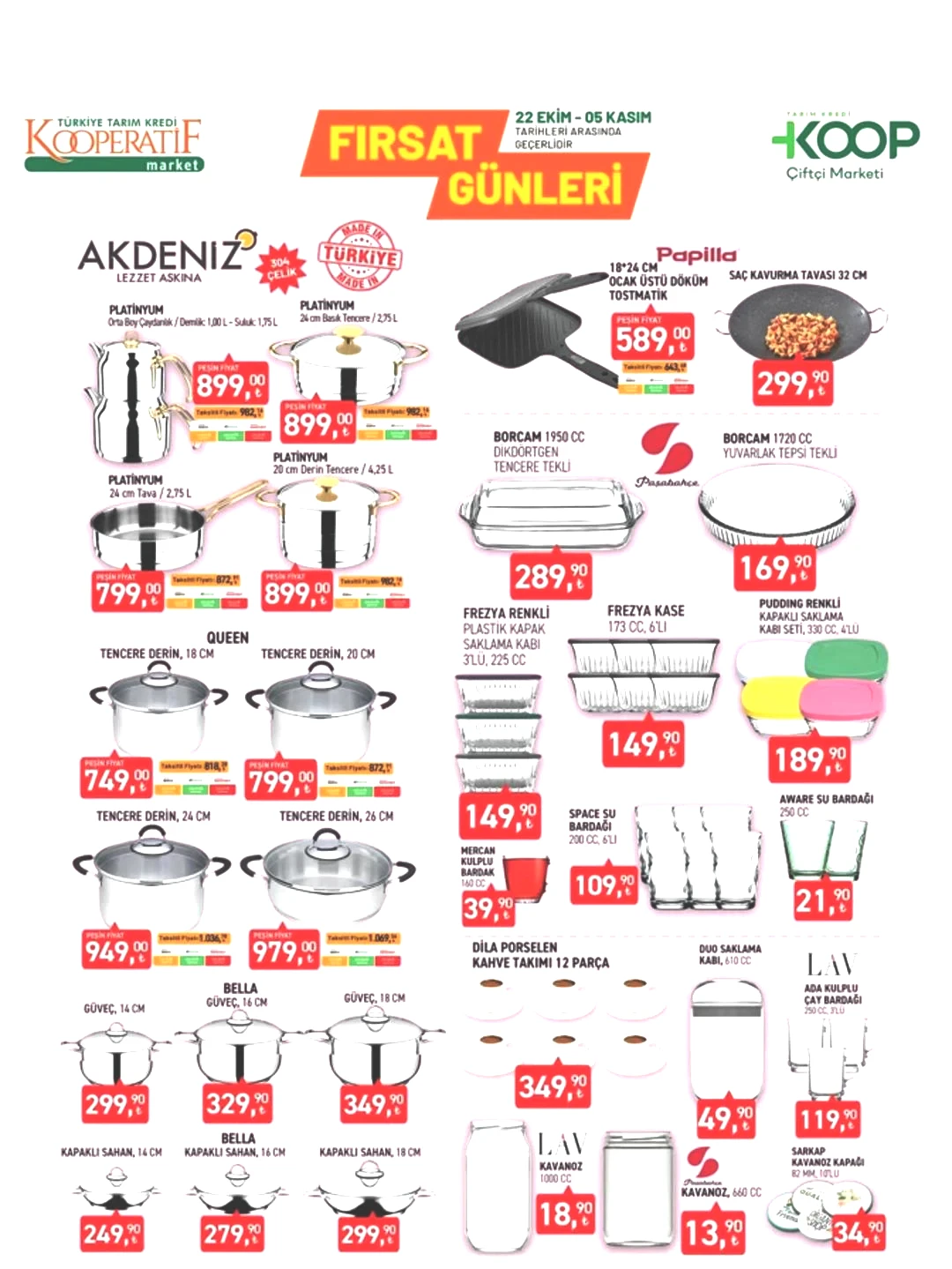 Tarım Kredi Kooperatif Marketi'ne çelik tencereler geliyor! İşte haftanın Tarım Kredi Kooperatif Market Kataloğu 3