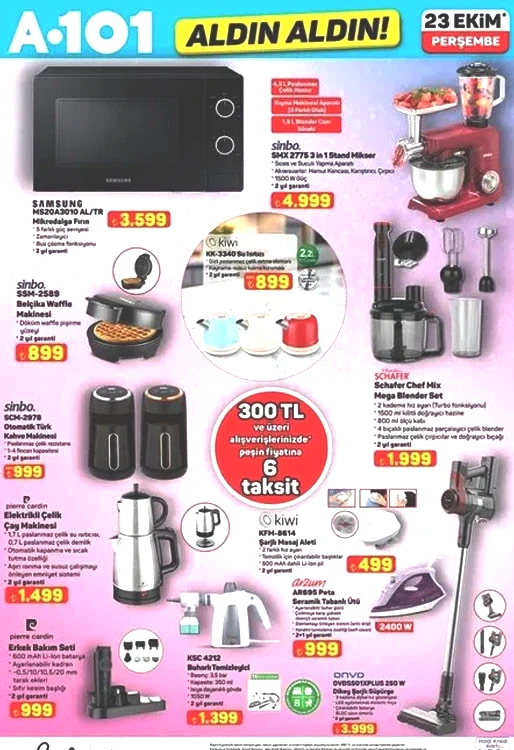RAFLARA GELİYOR A101 HAFTANIN YENİ KATALOĞU VE ÜRÜNLERİ 23 EKİM 2025 || A101 Aldın Aldın afişi bu hafta neler sunuyor A101 aktüel ile Android TV, buharlı temizleyici, Belçika waffle makinesi, pas sökücü satışa çıkıyor RAFLARA GELİYOR A101 HAFTANIN YENİ KATALOĞU VE ÜRÜNLERİ 23 EKİM 2025 || A101 Aldın Aldın afişi bu hafta neler sunuyor A101 aktüel ile Android TV, buharlı temizleyici, Belçika waffle makinesi, pas sökücü satışa çıkıyor