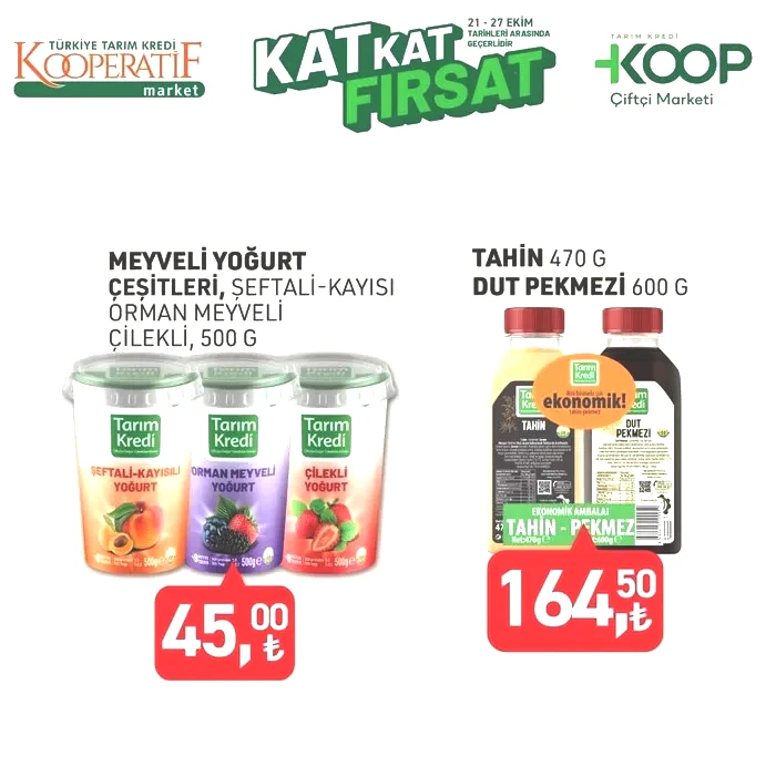 Tarım Kredi Market 22-27 Ekim fırsatları! Zeytinyağı 249 TL, pirinç 189 TL! İndirim yağmuru başladı