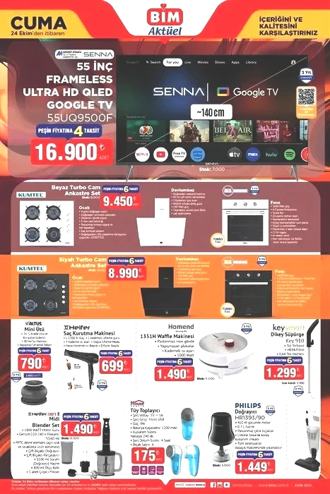 24 Ekim BİM aktüel katalog: BİM’de kış hazırlığı başladı! Çift yönlü ısıtıcı 1.190 TL, terlik çeşitleri 65 TL