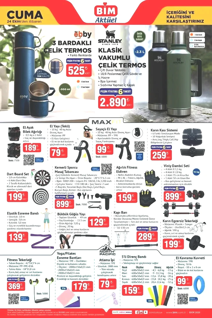 24 Ekim BİM aktüel katalog: BİM’de kış hazırlığı başladı! Çift yönlü ısıtıcı 1.190 TL, terlik çeşitleri 65 TL