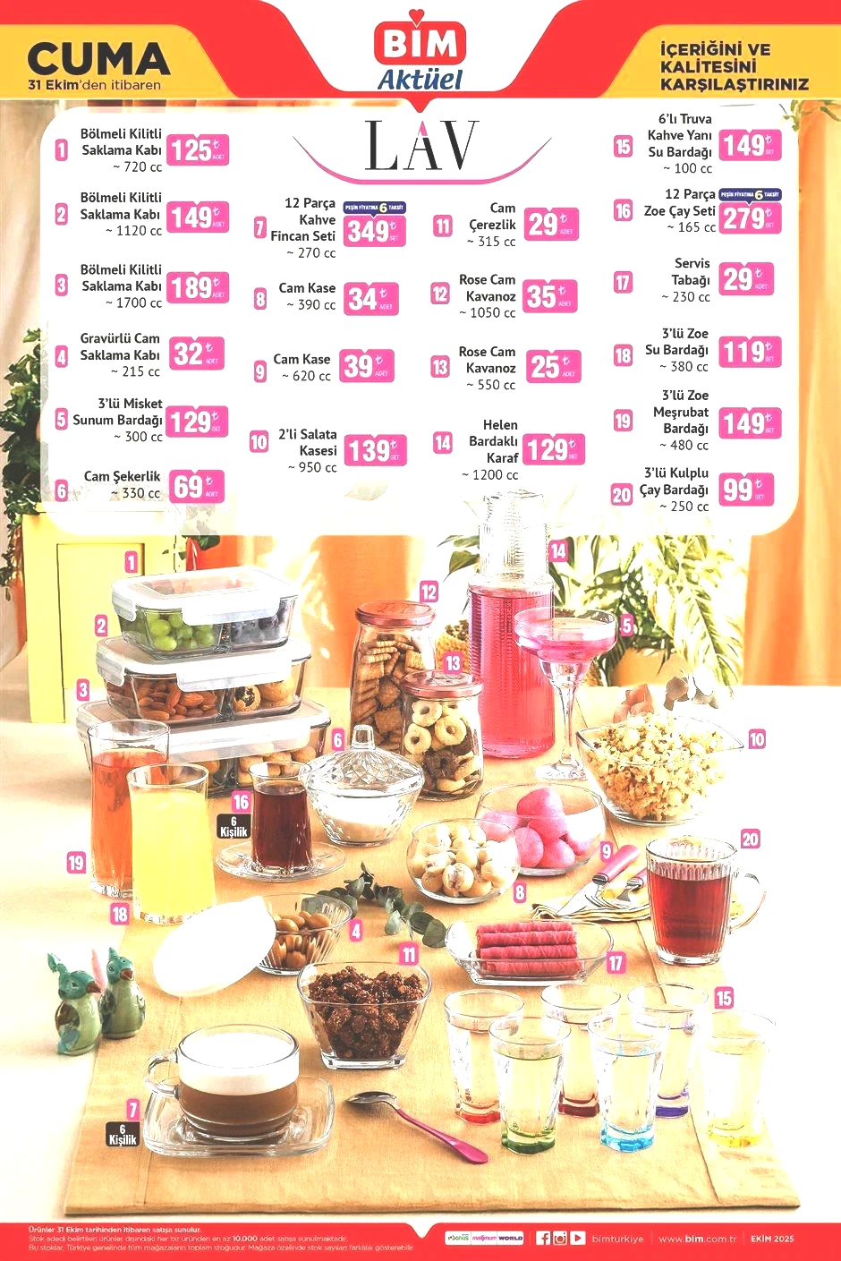 31 EKİM CUMA BİM AKTÜEL KATALOĞU 31 EKİM CUMA BİM AKTÜEL KATALOĞU