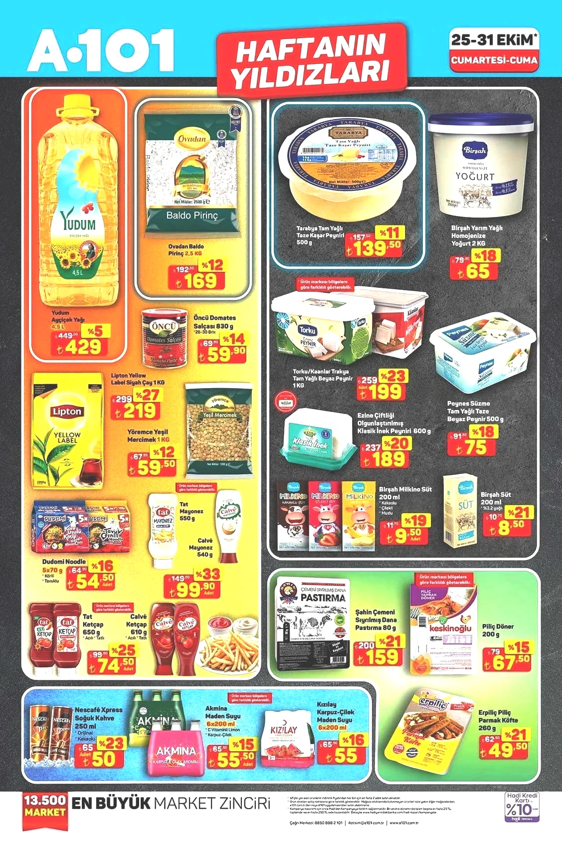 25-31 EKİM A101 HAFTANIN YILDIZLARI AKTÜEL KATALOĞU 25-31 EKİM A101 HAFTANIN YILDIZLARI AKTÜEL KATALOĞU