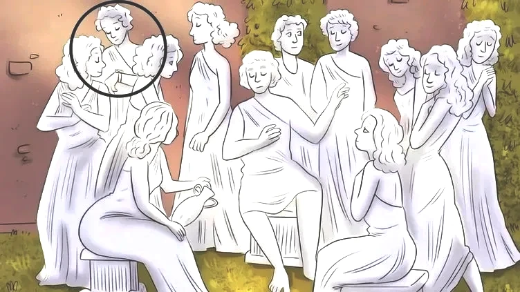 Zeka testi | Heykeller arasındaki insan nerede? 655 kişiden 44’ü bulabildi