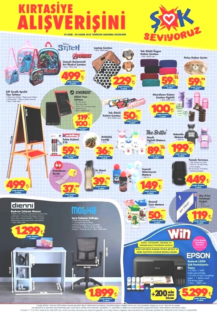 ŞOK 29 EKİM – 4 KASIM AKTÜEL KATALOG | Spor için mükemmel fırsatlar: Koşu bandı, pilates seti, ağırlık seti…