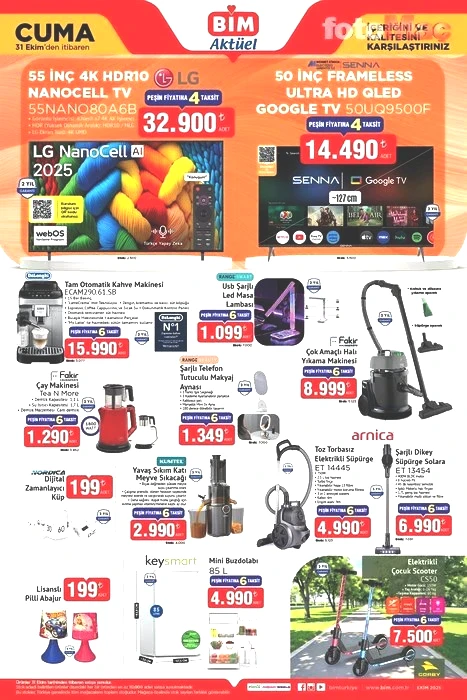 Bim katalog 31 Ekim Cuma | Bu Cuma Bim'de aktüel ürünler listesi