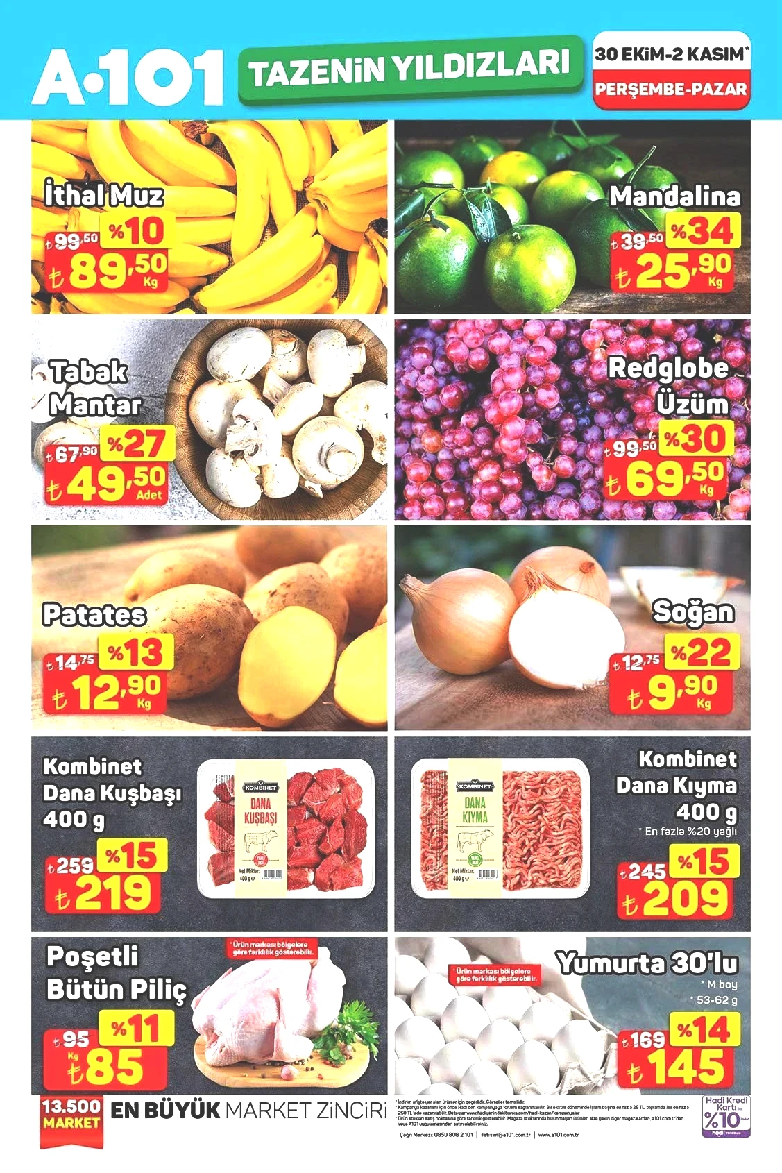 30 EKİM-2 KASIM AKTÜEL İNDİRİMLERİ