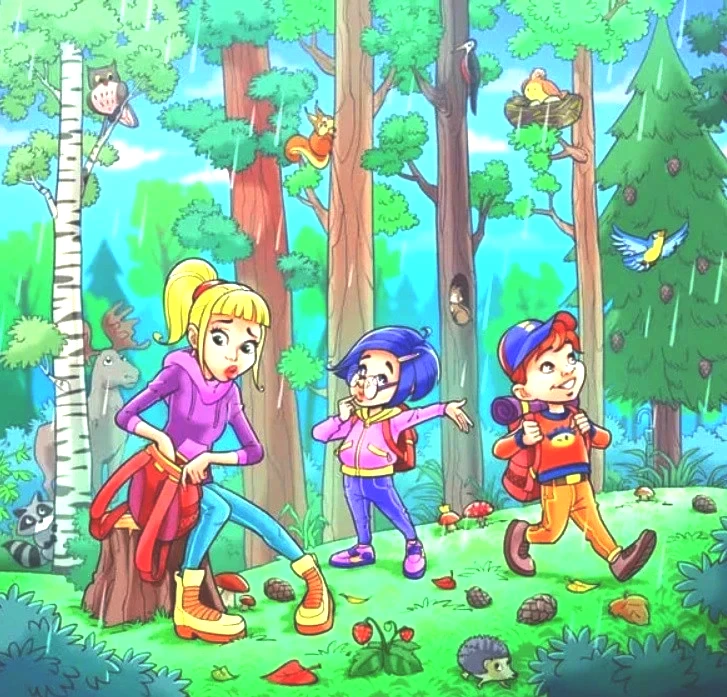 Zeka testi: Ormandaki kayıp şemsiyeyi 7 saniyede bulabilir misin? - Resim : 1