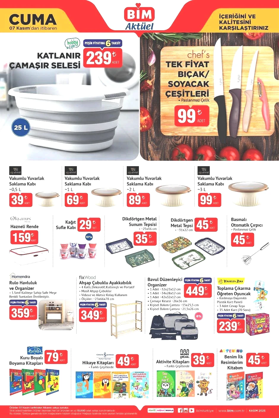 BİM 7 KASIM CUMA AKTÜEL ÜRÜNLER KATALOGU BİM 7 KASIM CUMA AKTÜEL ÜRÜNLER KATALOGU