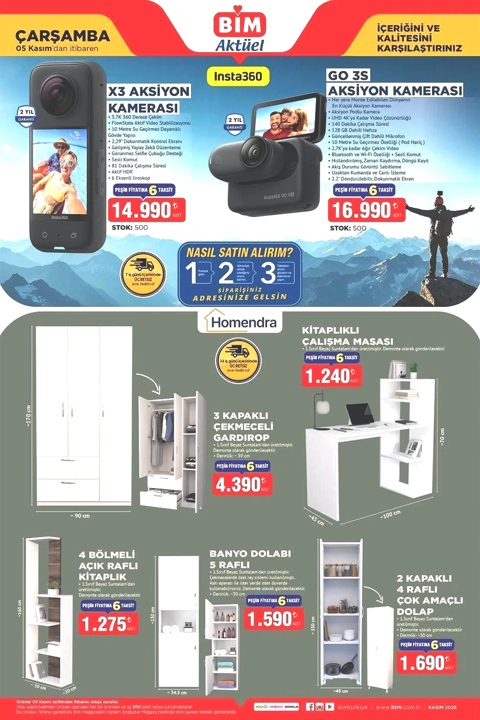 5 KASIM ÇARŞAMBA BİM AKTÜEL KATALOGU 5 KASIM ÇARŞAMBA BİM AKTÜEL KATALOĞU