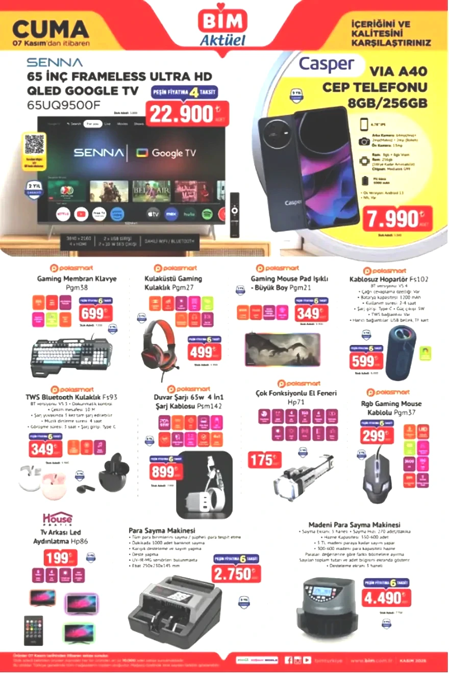BİM 7 Kasım Aktüel Ürünler Kataloğu 2025: Televizyon, cep telefonu, gaming klavye-mouse ve ütü geliyor 2 BİM 7 Kasım Aktüel Ürünler Kataloğu 2025: Televizyon, cep telefonu, gaming klavye-mouse ve ütü geliyor 2