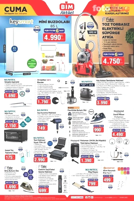 Bim'de 14 Kasım Cuma fırsatları | Aktüel ürünler kataloğu yayında