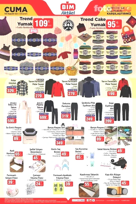 Bim'de 14 Kasım Cuma fırsatları | Aktüel ürünler kataloğu yayında