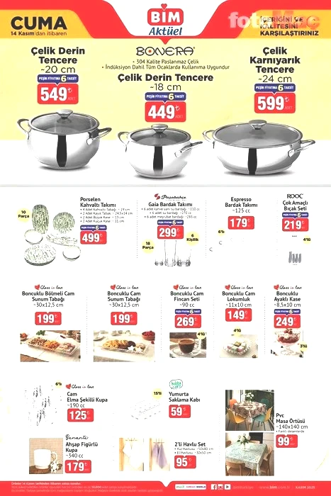 Bim'de 14 Kasım Cuma fırsatları | Aktüel ürünler kataloğu yayında