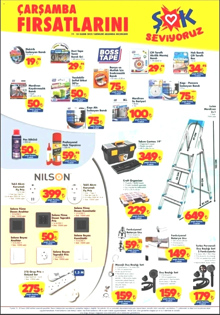 ŞOK market 19-25 Kasım 2025 aktüel ürünler kataloğu yayımlandı! ŞOK’a bugün Darbeli Matkap geliyor! - Sayfa 6