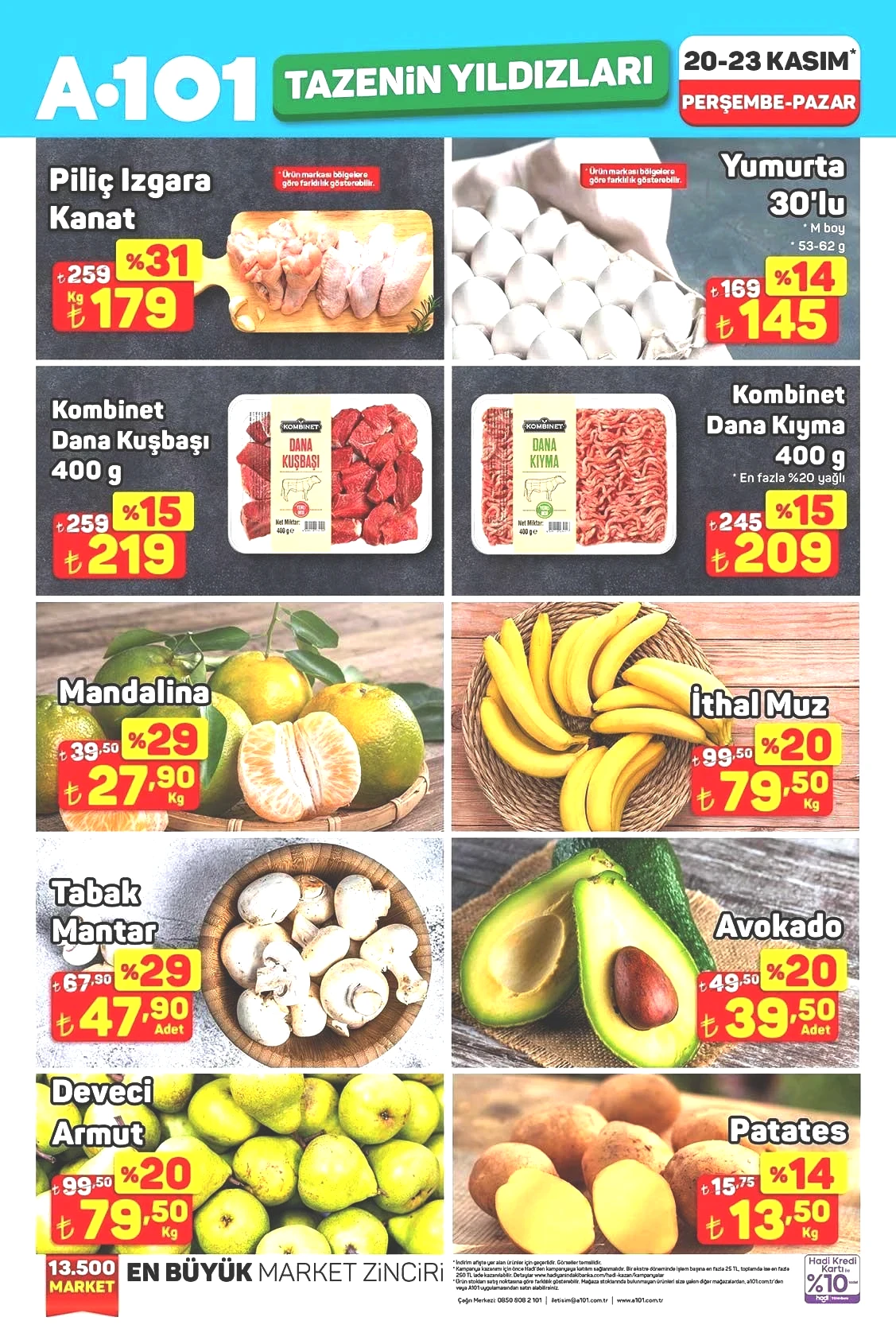 20-23 KASIM A101 AKTÜEL İNDİRİMLERİ 20-23 KASIM A101 AKTÜEL İNDİRİMLERİ