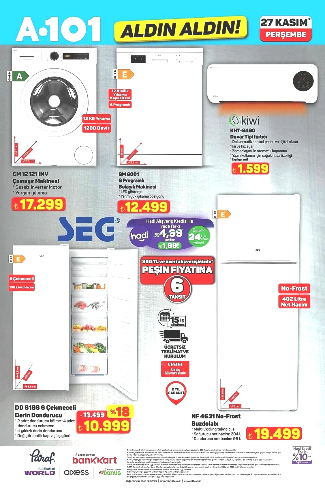 27 KASIM A101 AKTÜEL İNDİRİMLERİ 27 KASIM A101 AKTÜEL İNDİRİMLERİ