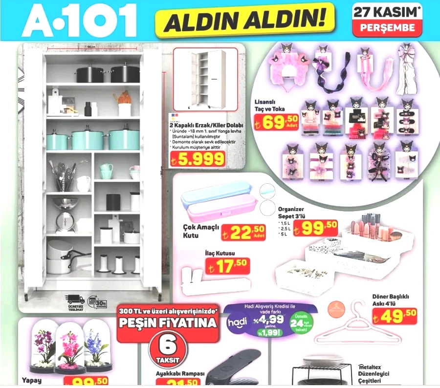 Cebini Düşünenler Perşembe Sabahı Kapıda! A101 27 Kasım Kataloğu: Kışa Hazır Olacaksınız