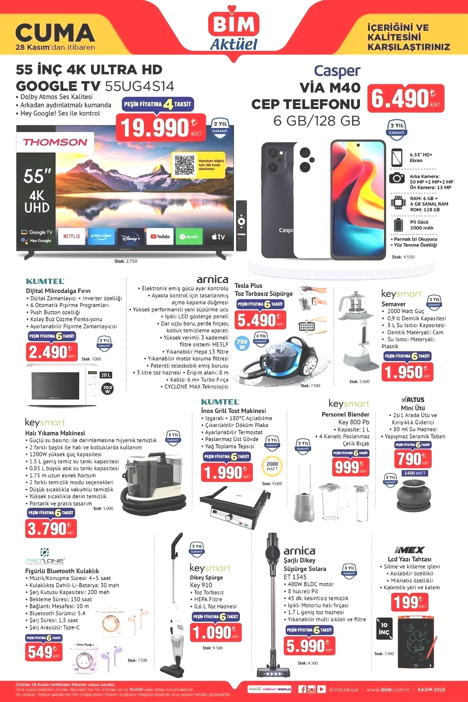 KASIM AYI SON BİM AKTÜEL KATALOĞU KASIM AYI SON BİM AKTÜEL KATALOĞU