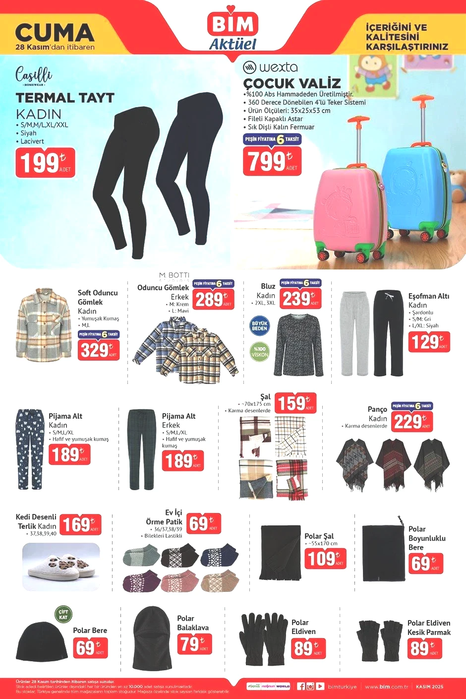KASIM AYI SON BİM AKTÜEL KATALOĞU KASIM AYI SON BİM AKTÜEL KATALOĞU