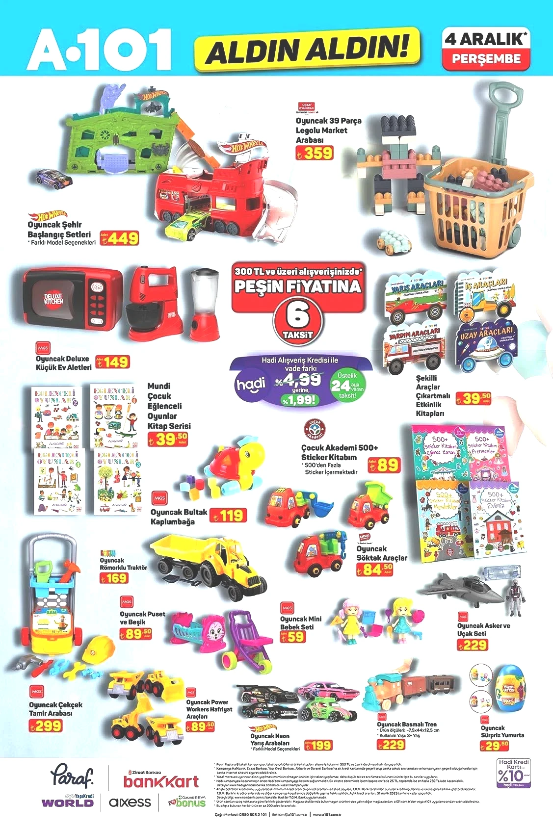 4 ARALIK PERŞEMBE ALDIN ALDIN A101 AKTÜEL KATALOĞU