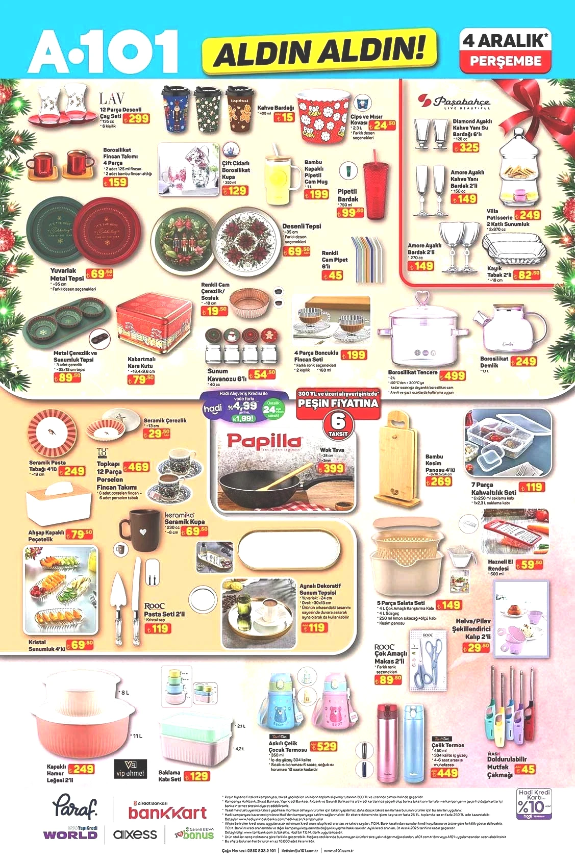 4 ARALIK PERŞEMBE ALDIN ALDIN A101 AKTÜEL KATALOĞU