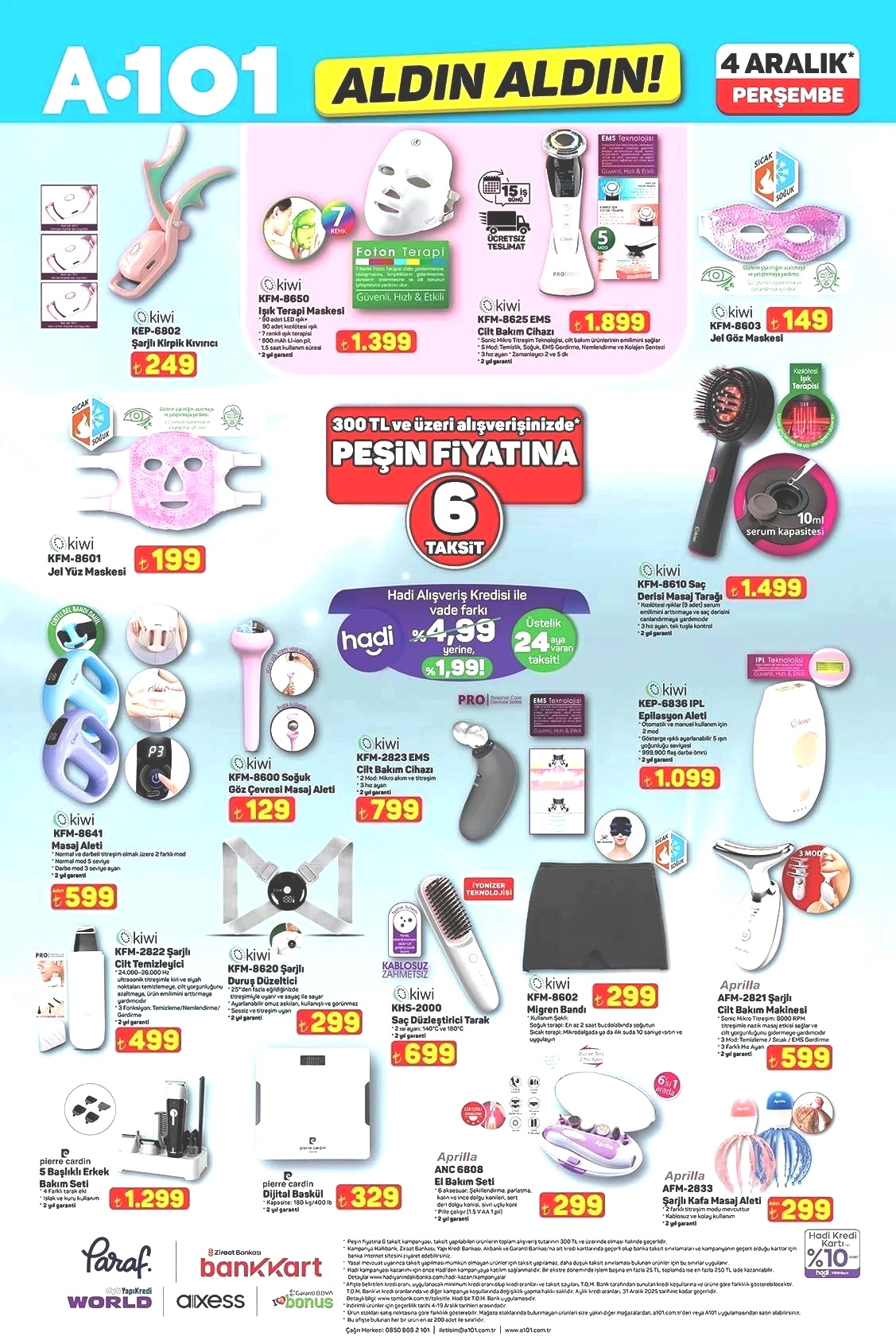 4 ARALIK PERŞEMBE ALDIN ALDIN A101 AKTÜEL KATALOĞU