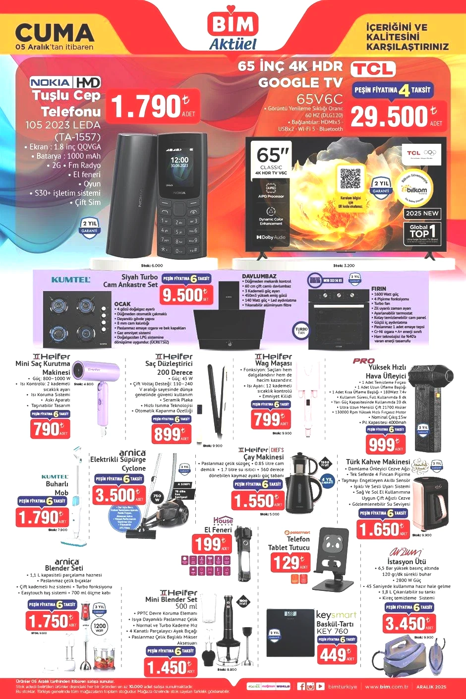 5 ARALIK CUMA BİM AKTÜEL KATALOĞU 5 ARALIK CUMA BİM AKTÜEL KATALOĞU