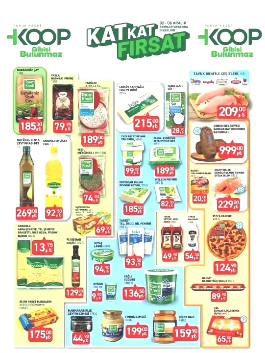 Tarım Kredi Marketlerinde 2-8 Aralık: Bereketli indirimler başladı! Peynir, süt, şarküteri, tavuk...