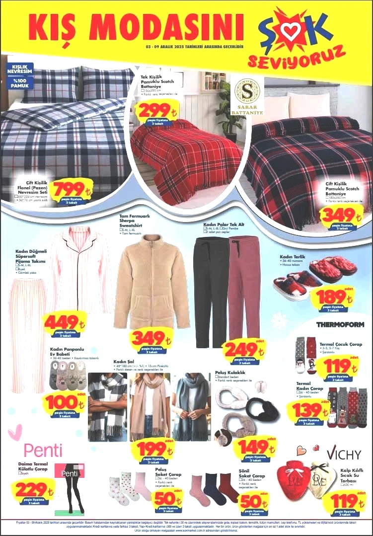ŞOK 3-9 ARALIK AKTÜEL KATALOĞU ŞOK 3-9 ARALIK AKTÜEL KATALOĞU