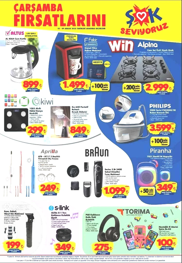 ŞOK 3-9 ARALIK AKTÜEL KATALOĞU ŞOK 3-9 ARALIK AKTÜEL KATALOĞU