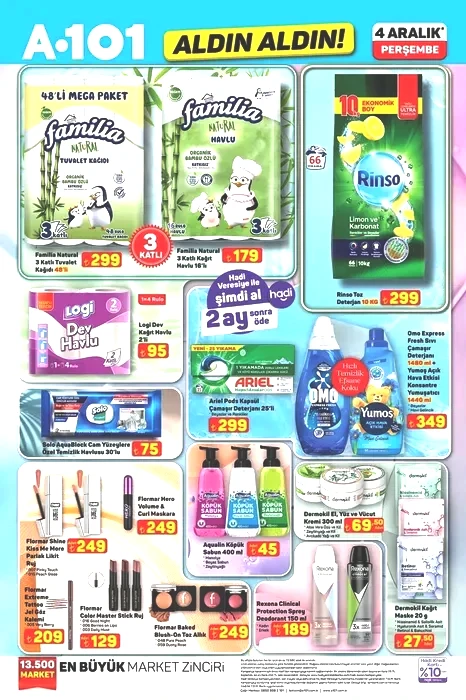 A101’de Yılbaşı hazırlıkları başladı! 4 Aralık’ta hangi ürünler indirimde?