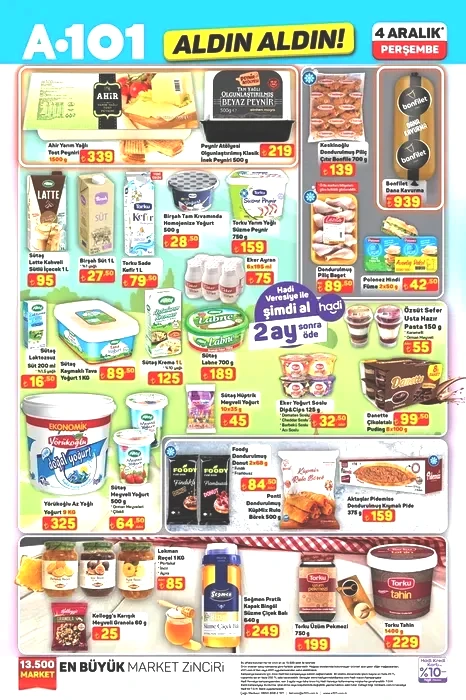 A101’de Yılbaşı hazırlıkları başladı! 4 Aralık’ta hangi ürünler indirimde?