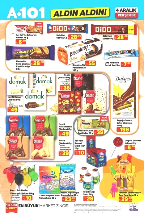 A101’de Yılbaşı hazırlıkları başladı! 4 Aralık’ta hangi ürünler indirimde?