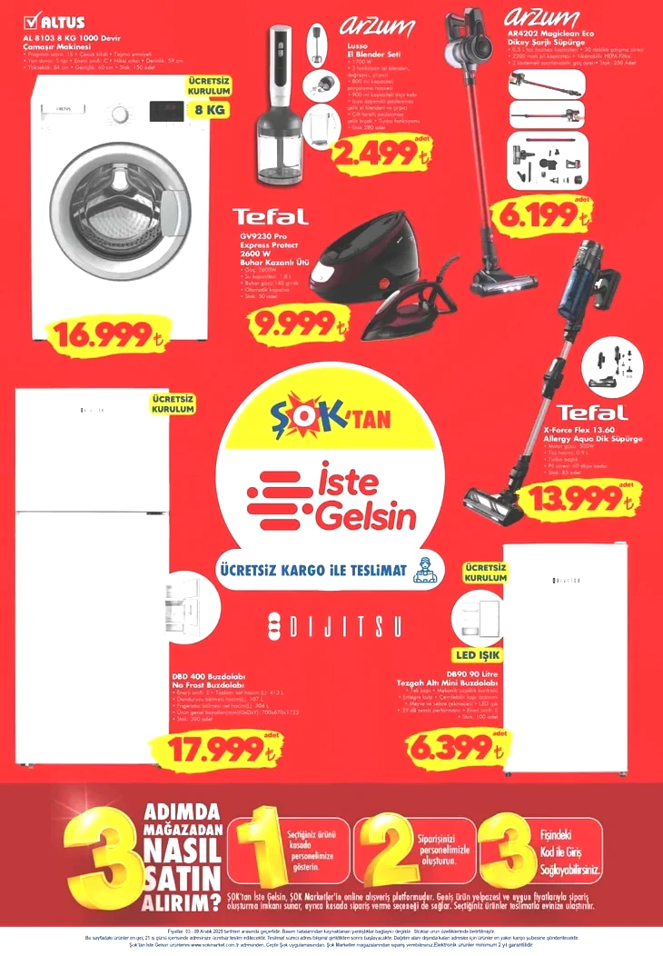 ŞOK haftanın fırsatlarında neler var? 3-9 Aralık indirimli ürünler listesi