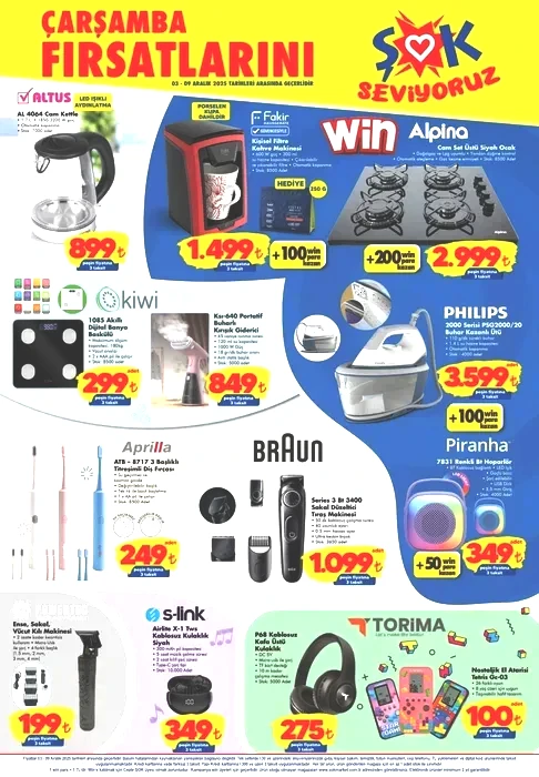 ŞOK haftanın fırsatlarında neler var? 3-9 Aralık indirimli ürünler listesi