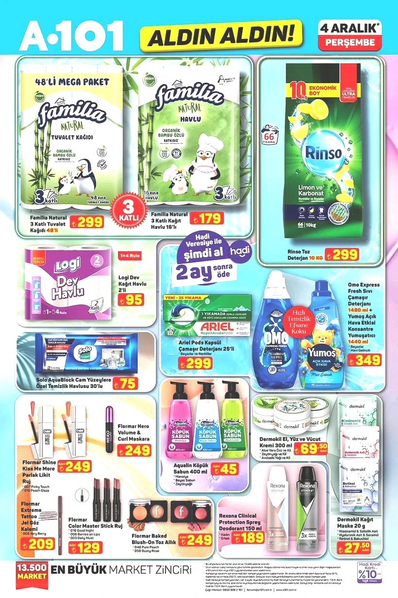 A101 4 Aralık 2025 Perşembe Aktüel Ürünler Kataloğu Yılbaşı Süsü, Çam Ağacı, Makarna Makinesi Geldi - Resim : 1