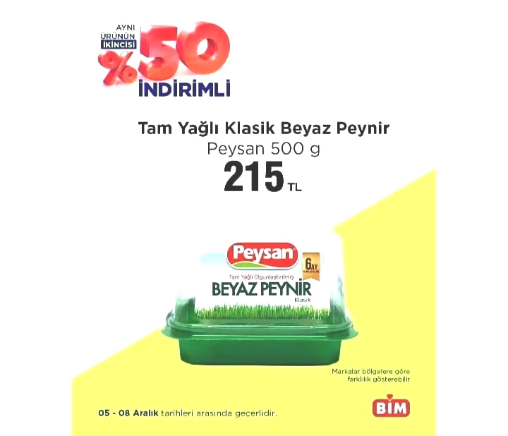 BİM market 05-08 Aralık 2025 "Aynı Ürünün İkincisi Yüzde 50 İndirimli" kataloğu yayımlandı! - Sayfa 8