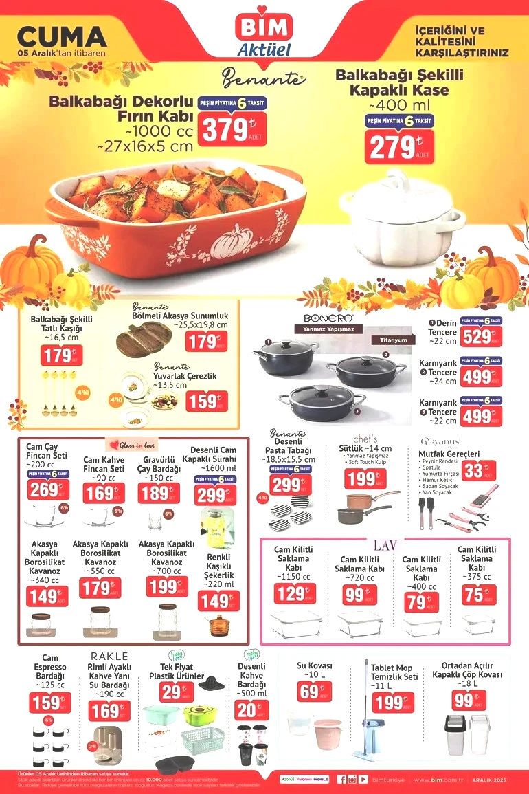BİM Cuma İndirim Kataloğunu Yayımladı! İşte BİM 5 Aralık 2025 Cuma BİM Aktüel Kataloğu... resim: 1