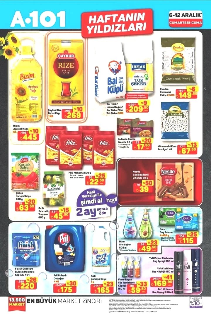 A101 06-12 Aralık Haftanın Yıldızları kataloğu yayımlandı! A101’e hangi ürünler geliyor? - Sayfa 1