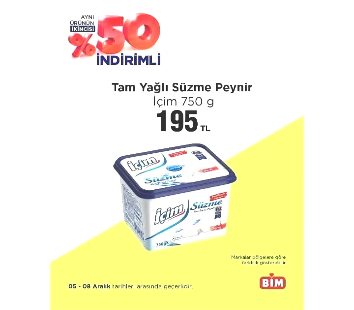 BİM market 05-08 Aralık 2025 "Aynı Ürünün İkincisi Yüzde 50 İndirimli" kataloğu yayımlandı! - Sayfa 11