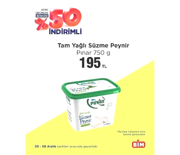 BİM market 05-08 Aralık 2025 "Aynı Ürünün İkincisi Yüzde 50 İndirimli" kataloğu yayımlandı! - Sayfa 12