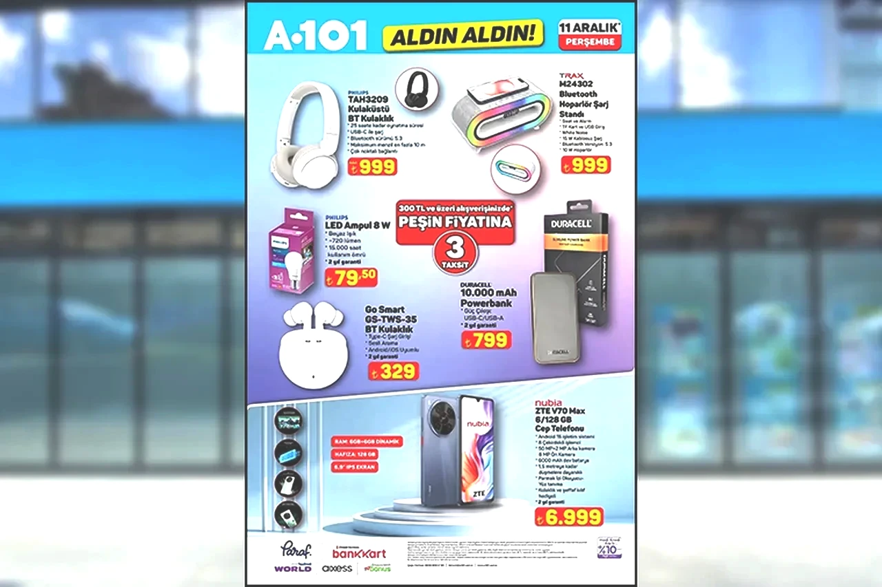 11 Aralık A101 aktüel ürünler kataloğu 