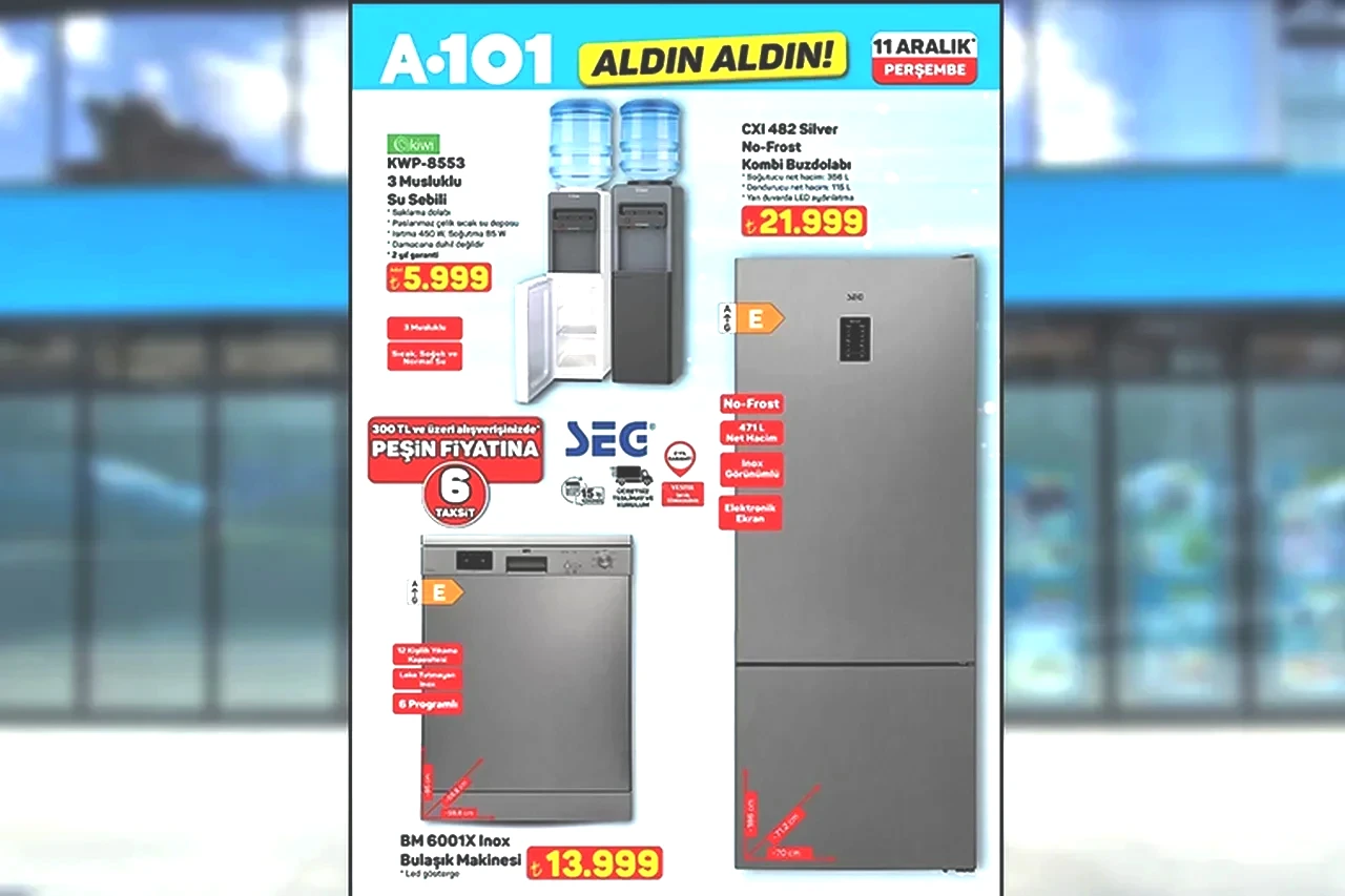 11 Aralık A101 aktüel ürünler kataloğu 