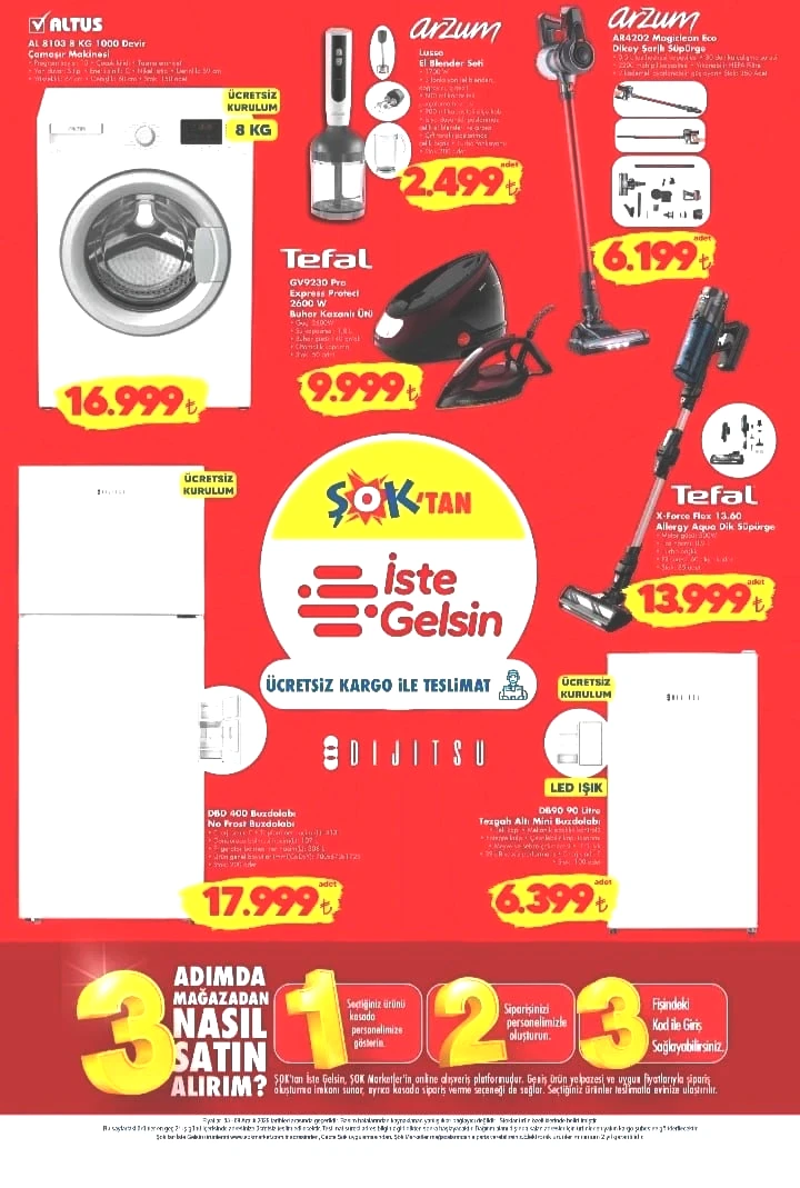 ŞOK 03-09 Aralık 2025 aktüel ürünler kataloğu yayımlandı! ŞOK’a Tefal Dik Süpürge geliyor! - Sayfa 9