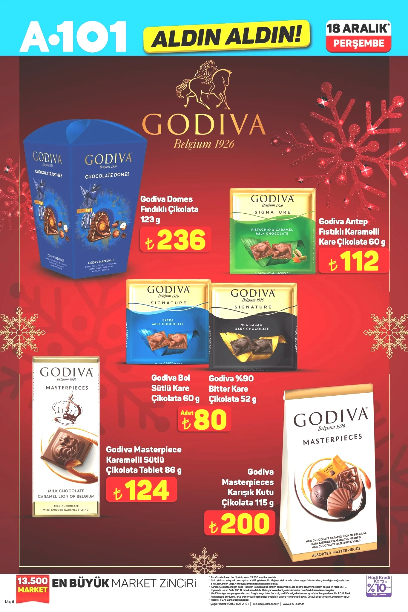 Fındıklı Çikolata 123 G 236 TL Karışık Kutu Çikolata 115 G 200 TL