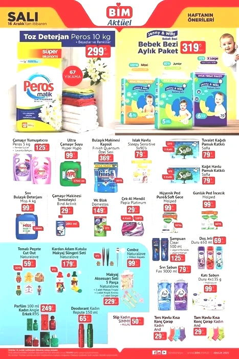 16-19 Aralık BİM aktüel katalog: Yılbaşı dekoratif ürünleri ve kokina çiçeği geliyor