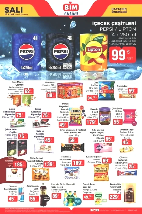 16-19 Aralık BİM aktüel katalog: Yılbaşı dekoratif ürünleri ve kokina çiçeği geliyor