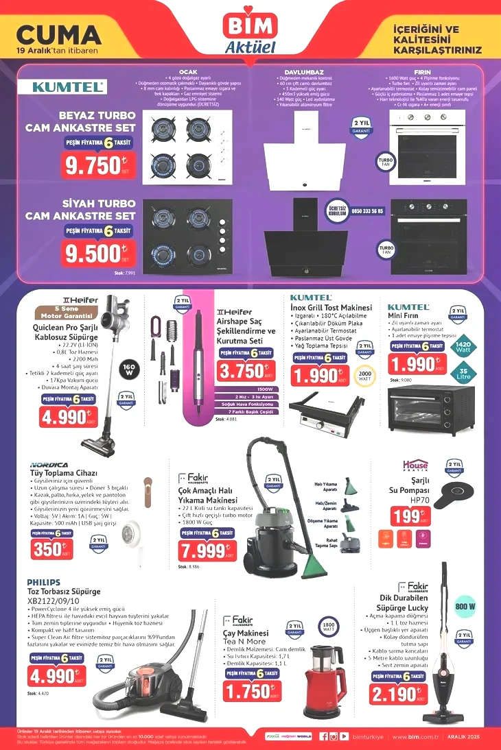 16-19 Aralık BİM aktüel katalog: Yılbaşı dekoratif ürünleri ve kokina çiçeği geliyor