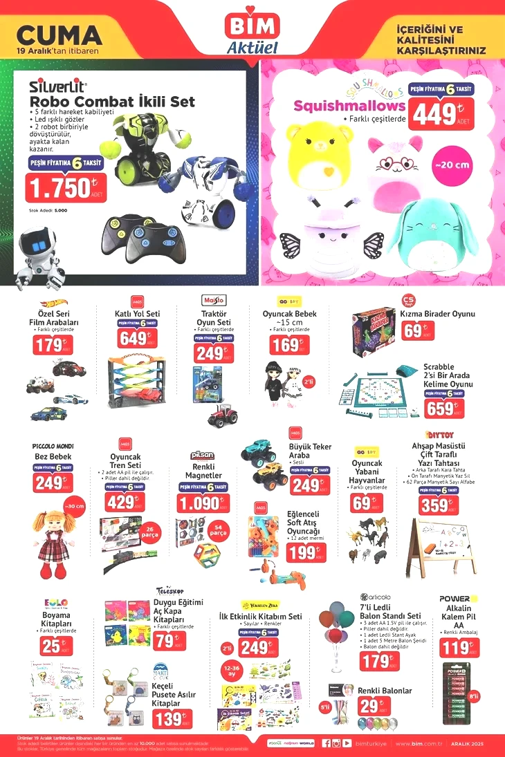 16-19 Aralık BİM aktüel katalog: Yılbaşı dekoratif ürünleri ve kokina çiçeği geliyor